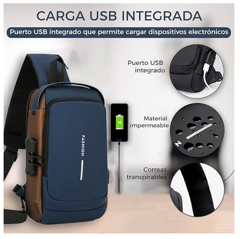 Mochila Antirrobo Crossbody